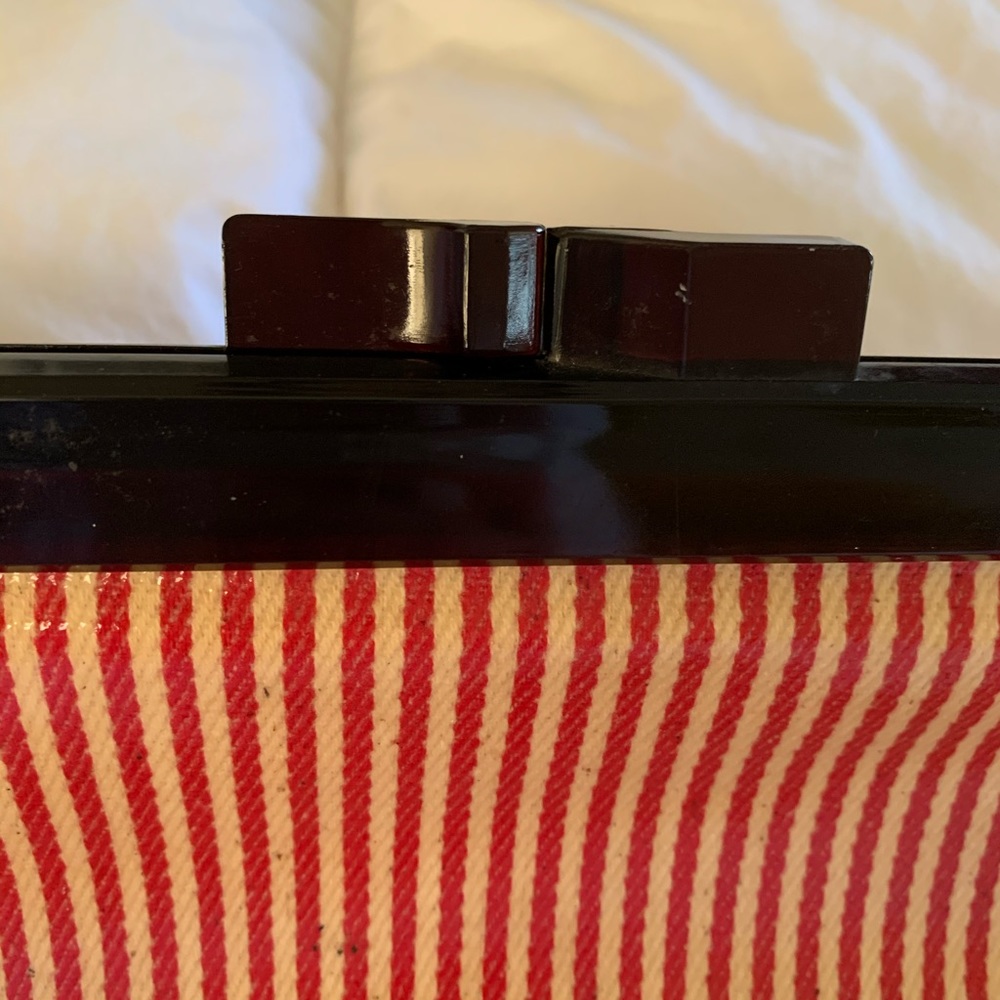 Vintage stripe clutch - Picture 3 of 5